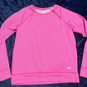 Pink Under Armour long sleeve shirt.